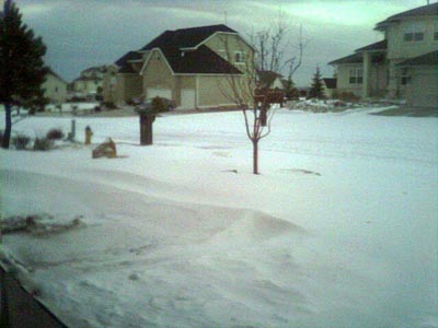 Snow in the Driveway