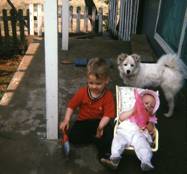 Jim, Heather, and Momo (the dog)